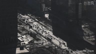 俯瞰北京城市道路